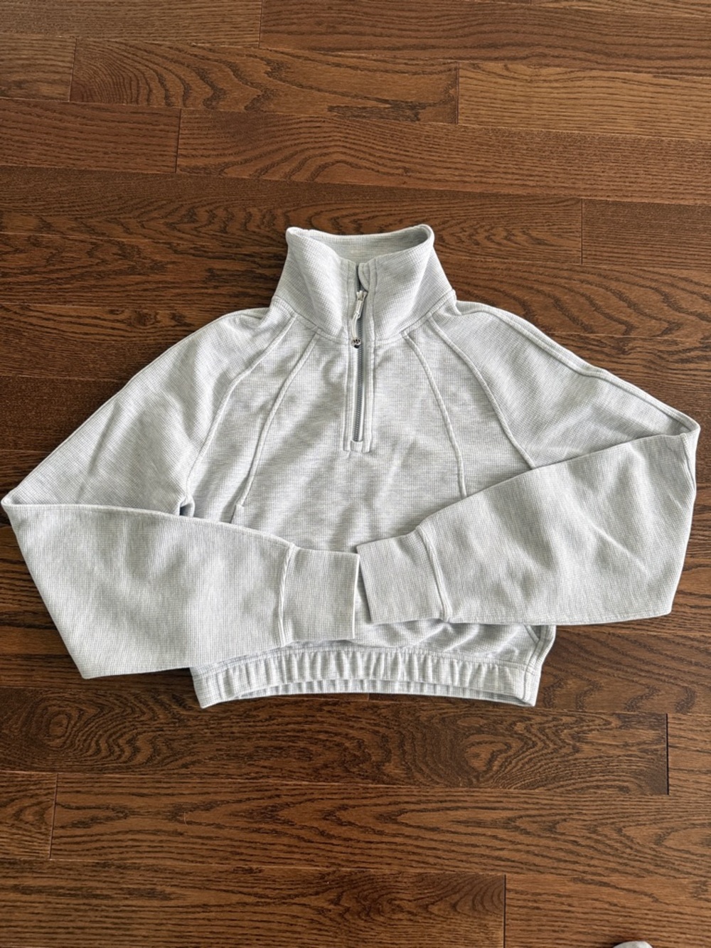 Lululemon Scuba Cropped Funnel-Neck Half Zip Waffle - Picture 9 of 14